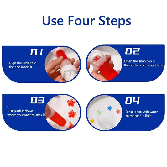 EasyCleanShop™ Toilet Aromatic Cleaner Gel Remove Odors Leave Flower
