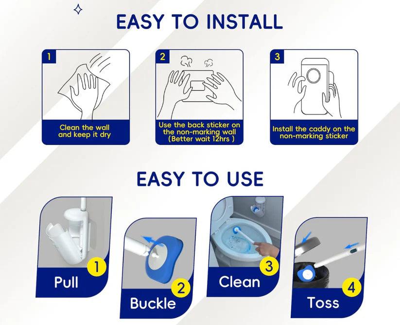 EasyCleanShop™ Disposable Toilet Brush